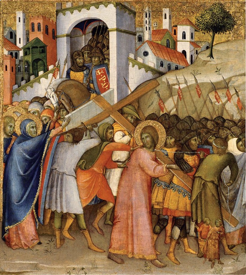 Painting of Christ carrying the Cross