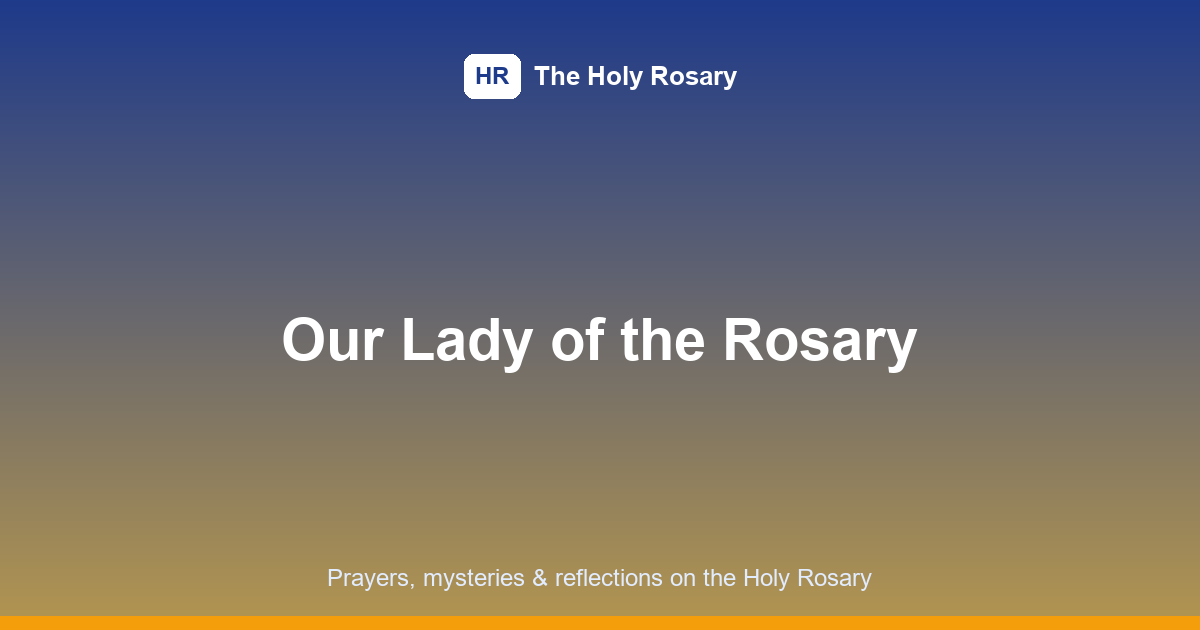 our lady of the rosary featured image