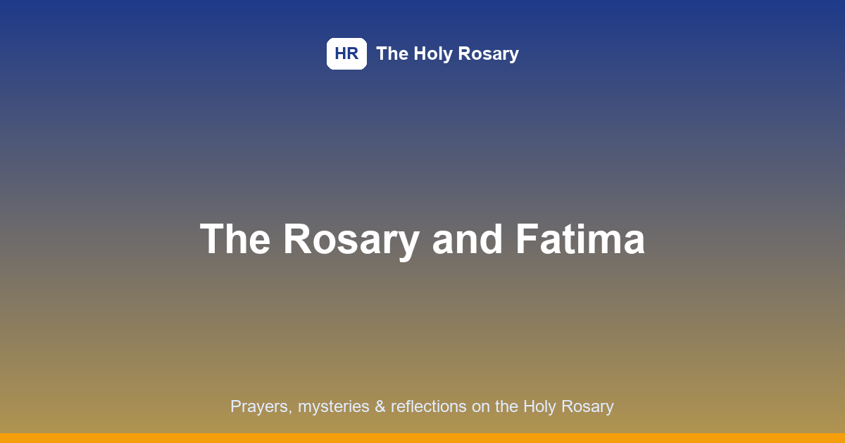 rosary and fatima featured image