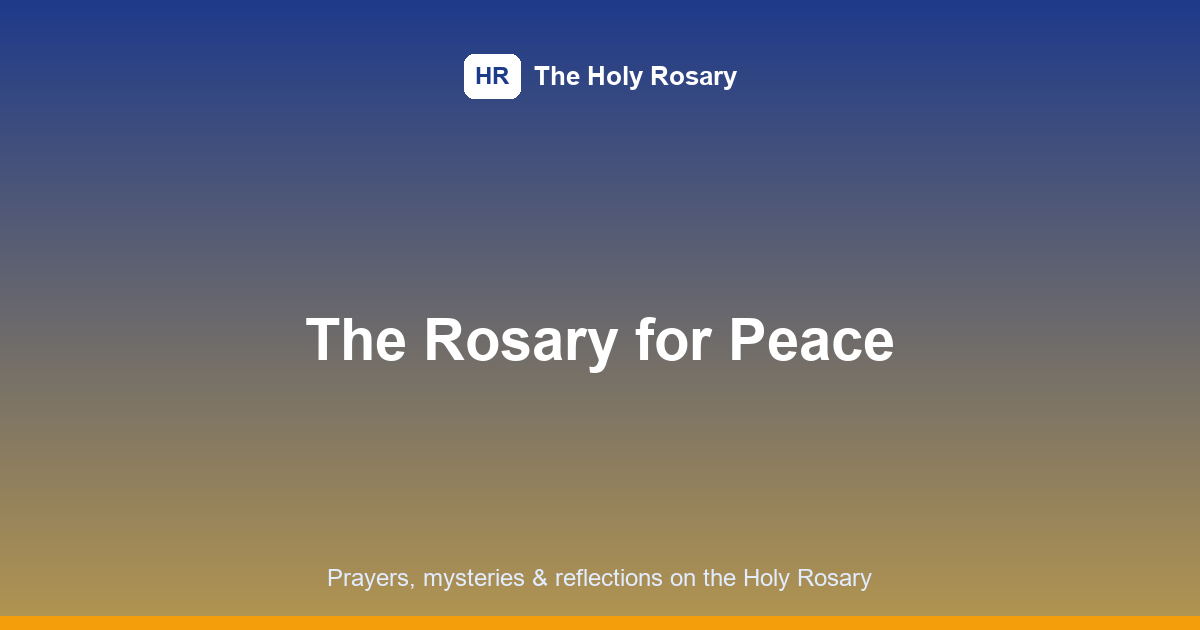 rosary for peace featured image